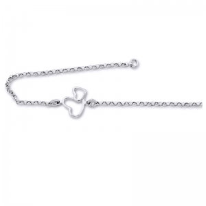 Bratara argint 925 rodiat cu doua inimioare Be in Love, Be Special [0]